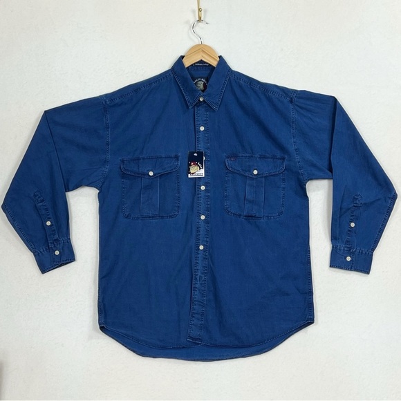 Salty Dog Gant button down men’s shirt in authentic indigo - Picture 11 of 15